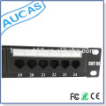 AUCAS alta calidad 1U cat5e 8/12/16/24/48 puertos UTP patch panel